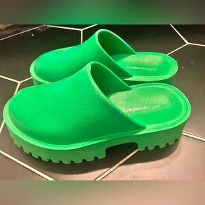 Jeffrey Campbell Green Mules